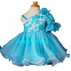 Infant/toddler/baby/children/kids Girl's glitz Pageant evening/prom Dress/clothing  EB4115F